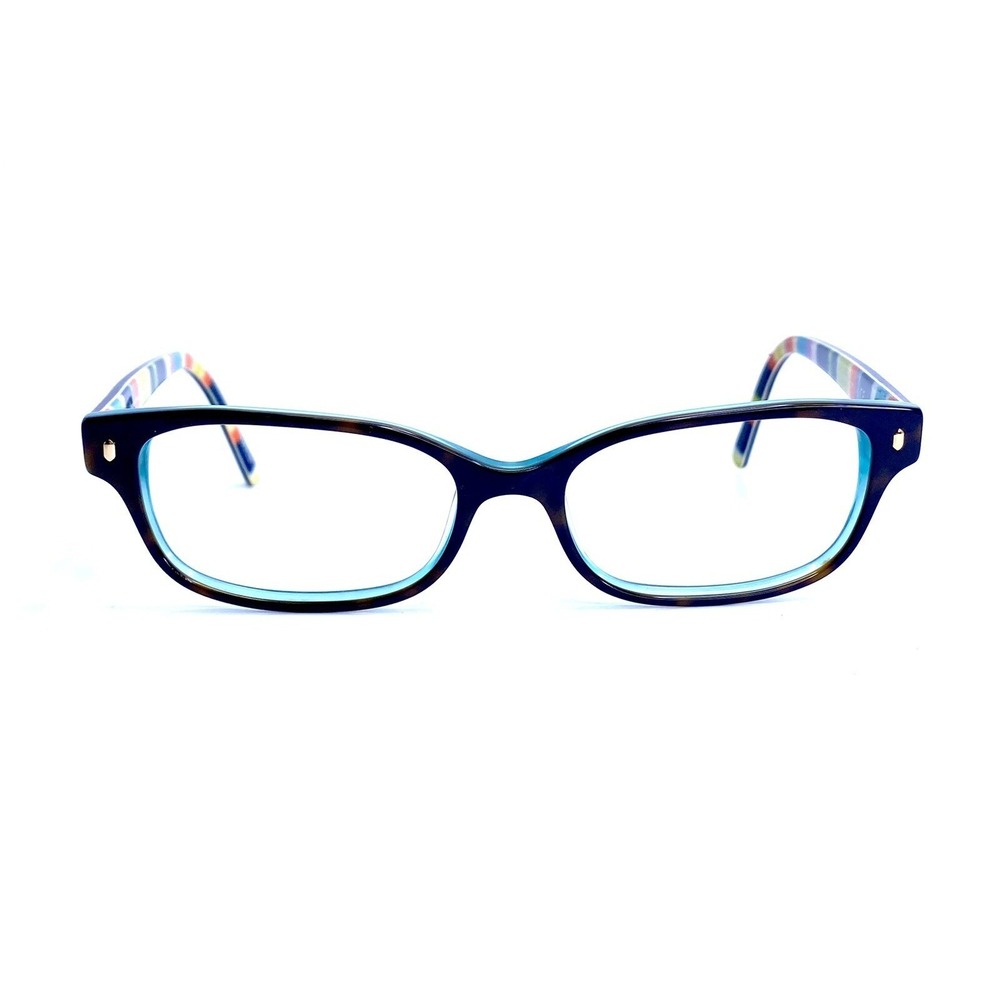 Kate Spade NY Brown Tortoise Blue Rectangular Glasses Lucyann 0X77 51 16 135